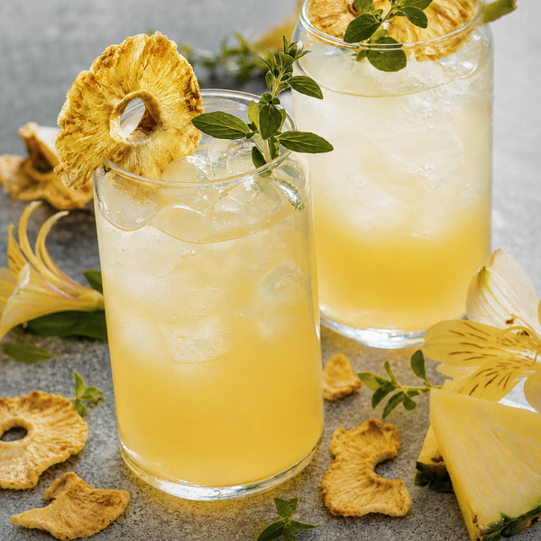 Pineapple Mocktails, Dried Pineapple Garnishes & Entertaining Ideas